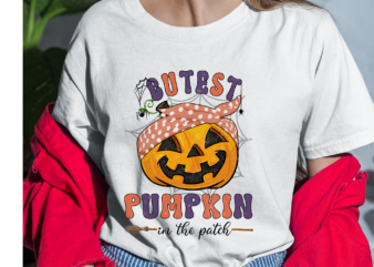 Groovy Pumpkin PNG File For Shirt, Cutest Pumpkin In The Patch, Cute Halloween Gift, Halloween Costume, Instant Download HH