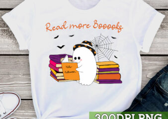 Halloween Boooooks! T-Shirt, Ghost Books Shirt, Halloween Ghost Shirt, Librarian Shirt TC 1