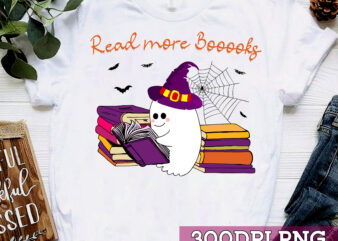 Halloween Boooooks! T-Shirt, Ghost Books Shirt, Halloween Ghost Shirt, Librarian Shirt TC