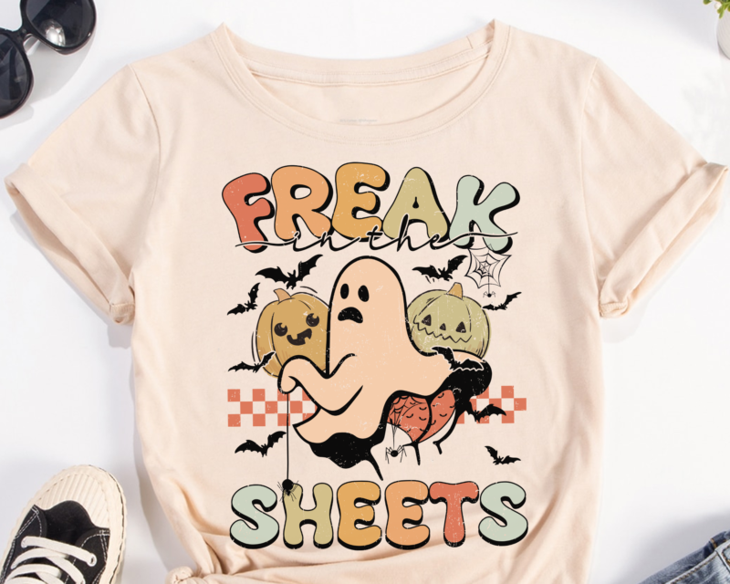 Halloween Freak In The Sheets PNG File For Shirt, Halloween Gift, Funny Halloween Gift For Women, Halloween Costume, Instant Download HH