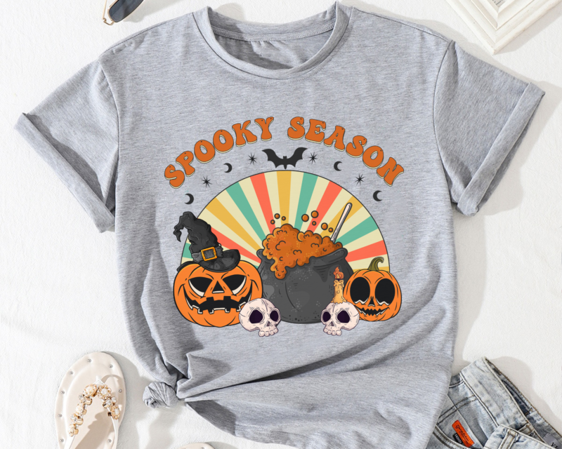 Halloween PNG File, Spooky Season PNG Design, Treat Or Trick Digital Download, Pumpkin Design For Shirt, Halloween Gift HH