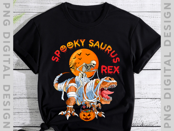 Halloween shirts, for boys kids dinosaur skeleton t rex scary t-shirt, spooky saurus rex shirt, cute halloween shirt, dinosaur halloween tee ph