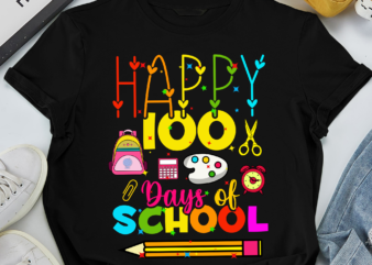 Happy 100days of school graphic t shirt