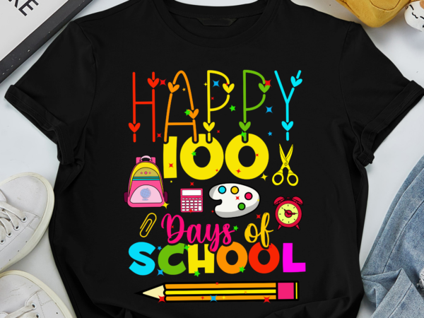 Happy 100days of school graphic t shirt