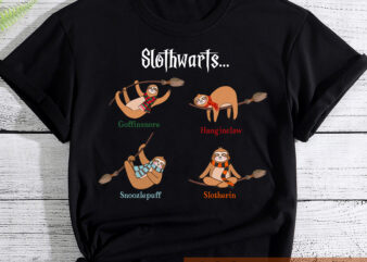 Harry Slothwarts-Funny Birthday Gift Sloth T-Shirt, Slothwarts inspired Shirt, Funny Sloth T-shirt, Sloth PNG File PC