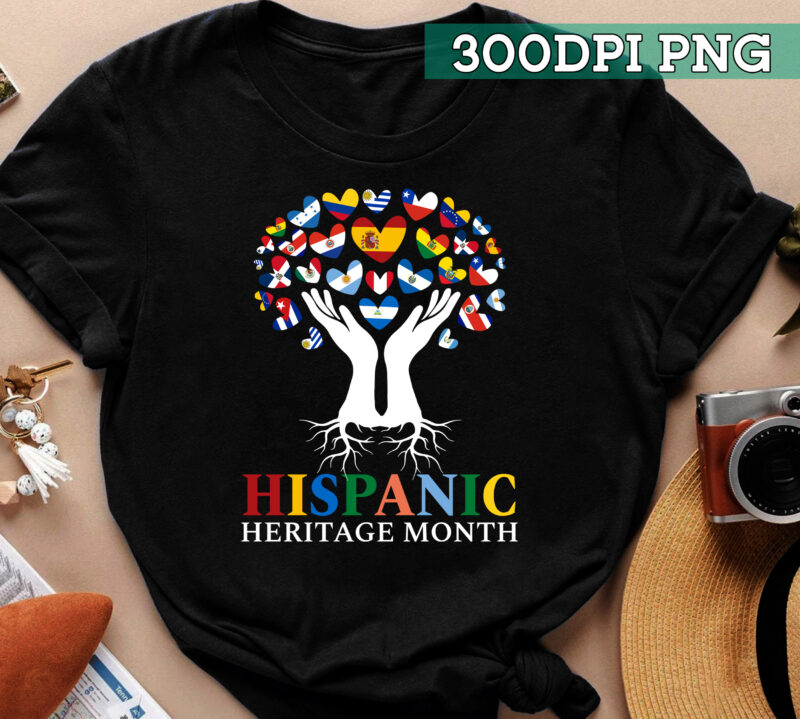 Hispanic Heritage Month Proud Hispanic Latino Americans Gift T-shirt