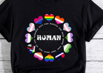 Human Pride Design – Human LGBTQ Heart Flag PC