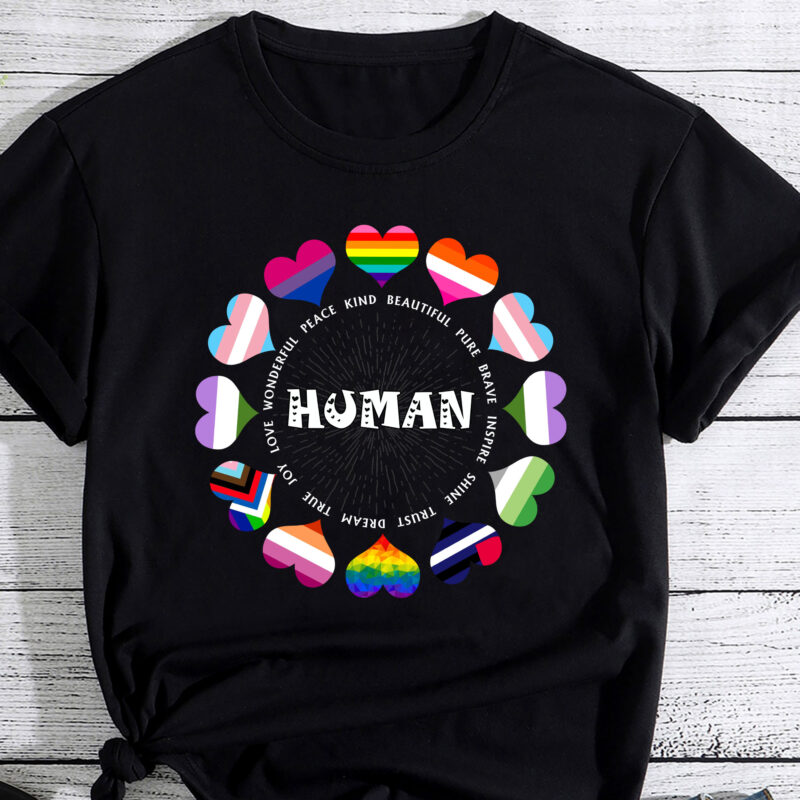 Human Pride Design – Human LGBTQ Heart Flag PC