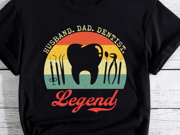 Husband dad dentist legend shirt, funny dentist shirt, gift for dentist men, dental shirt, dentistry, oral health care, father, daddy shirt pc