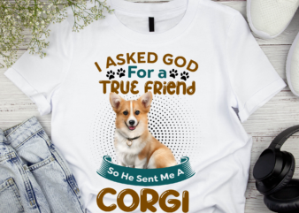 I Asked God For A True Friend Tshirt, Dog Lover Gift, Upload Image Custom