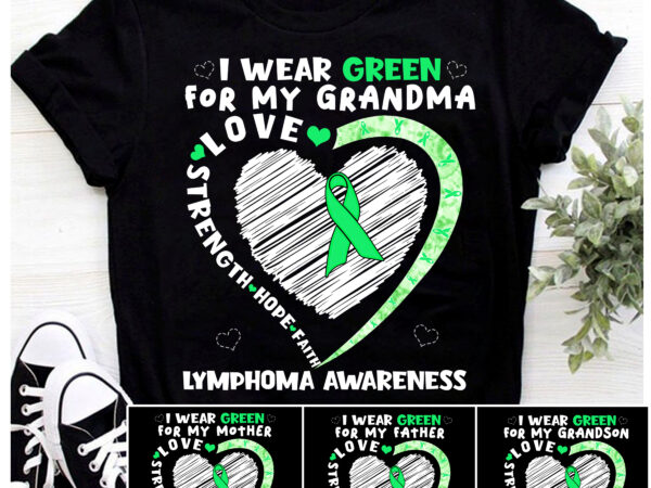 I wear green for lymphoma awareness png design, lymphoma awareness png file cc 1