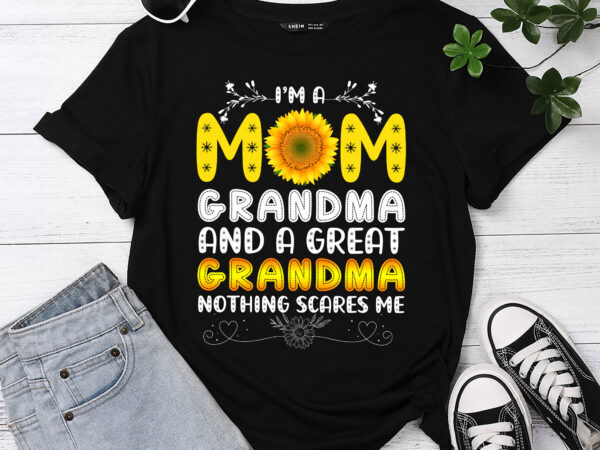 I_m a mom grandma and a great grandma funny mother_s day t-shirt pc