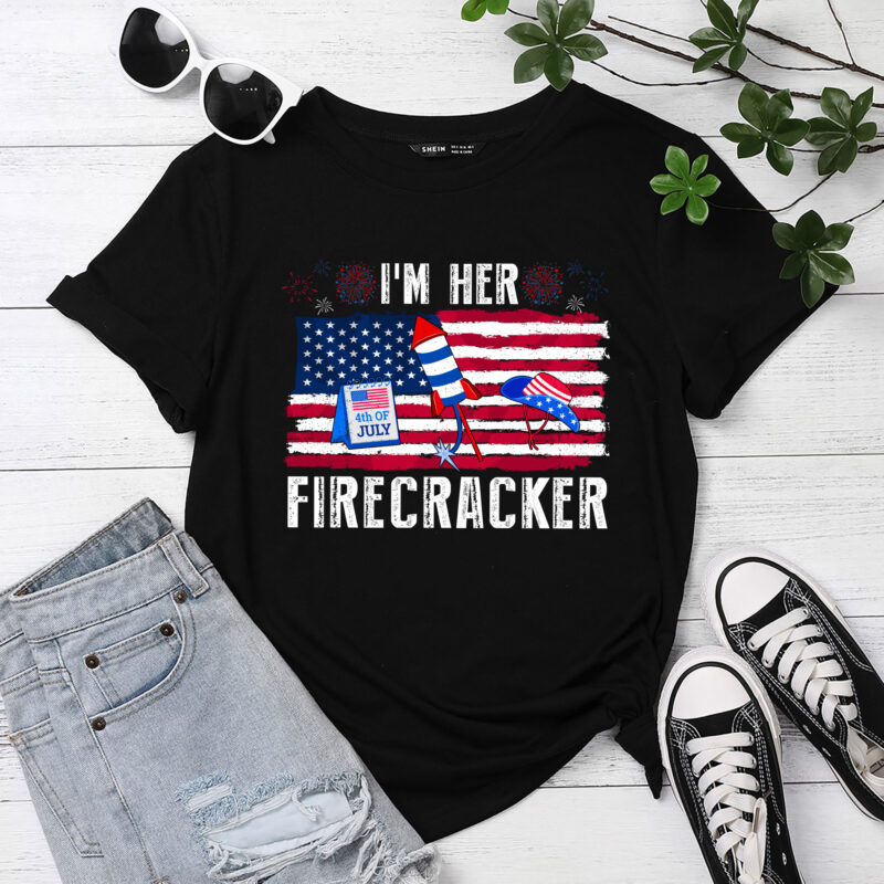 I_m Her Firecracker 4th Of July Us Flag Funny Couples PC