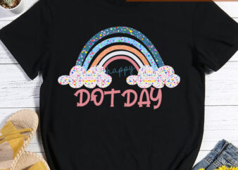 International Dot Day PNG File For Shirt, Gift For Kid, Inspirational Design, Motivational Gift, Rainbow Design, Instant Download HC
