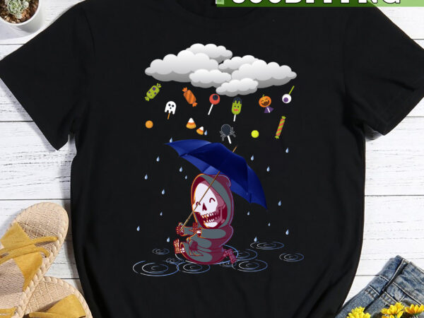 It_s raining halloween t-shirt, halloween gift, skeleton umbrella, skeleton halloween tc