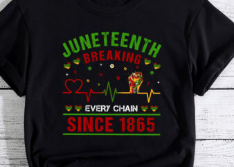 Juneteenth Breaking Every Chain Since 1865 African American PC vector clipart