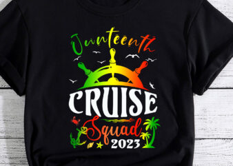 Junteenth Cruise Squad 2023 Matching Family Group With Anchor PC