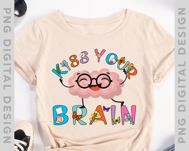 Kiss Your Brain Shirt,Mental Health Matters, Sped Teacher Tee,Mental Health Shirt,Walnut Brain Tee,Mental Health Gift, Funny Teacher Shirt PH-1