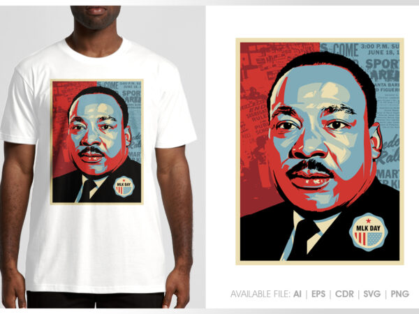 Mlk day t shirt designs for sale