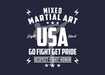 MMA USA t shirt designs for sale
