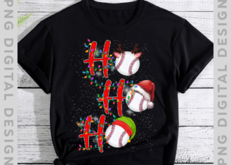 Matching Family Xmas Santa Ho Ho Ho baseball Christmas, Funny Christmas, Christmas Gift TH