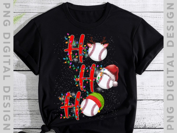 Matching family xmas santa ho ho ho baseball christmas, funny christmas, christmas gift th t shirt designs for sale