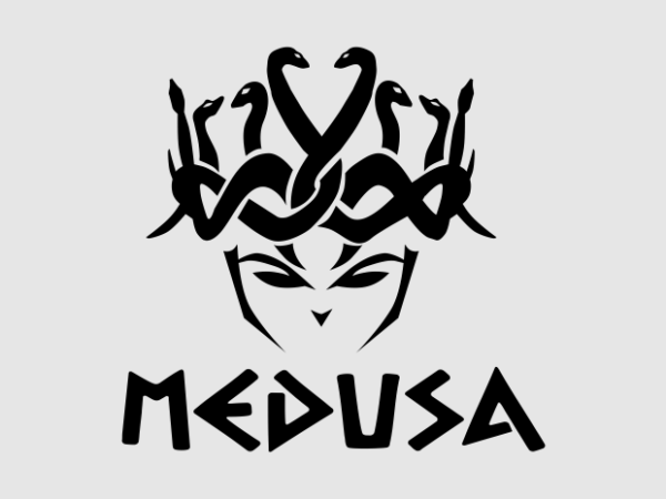 Medusa art t shirt designs for sale