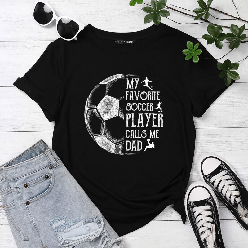 Mens My Favorite Soccer Player Calls Me Dad Soccer Dad