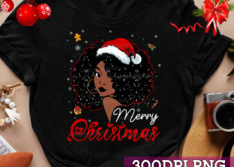 Merry Christmas Black Afro American Melanin Santa Hat Xmas NC