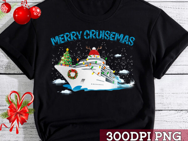 Merry cruisemas family cruise christmas funny boat trip nc t shirt designs for sale