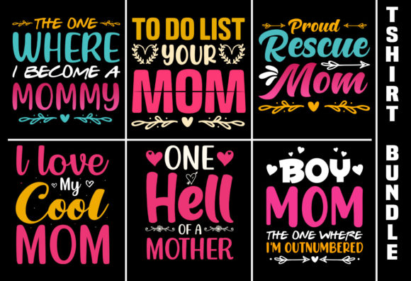 Mom Dad T-Shirt Design Mega Bundle,