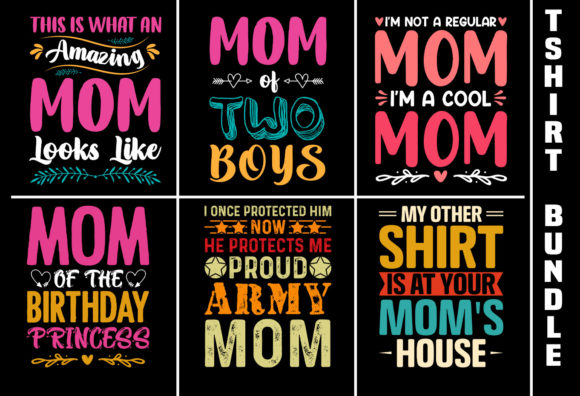 Mom Dad T-Shirt Design Mega Bundle,