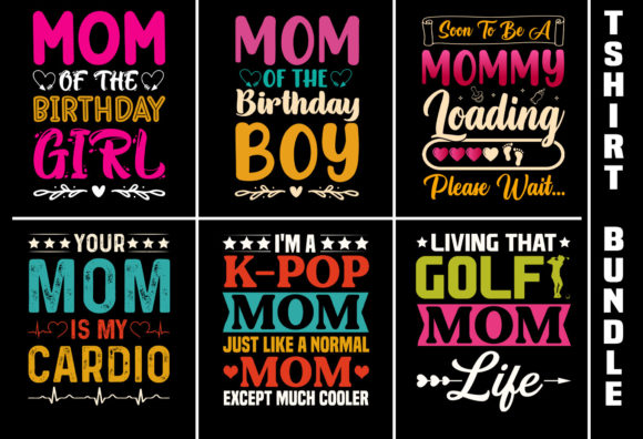 Mom Dad T-Shirt Design Mega Bundle,