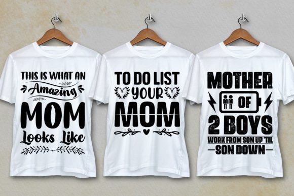 Mom Dad T-Shirt Design SVG Bundle