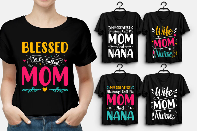 Mom T-Shirt Design Bundle