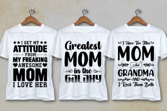 Mom Dad T-Shirt Design SVG Bundle