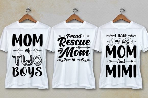 Mom Dad T-Shirt Design SVG Bundle