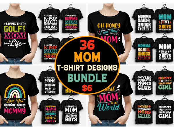 Mother’s day t-shirt design bundle