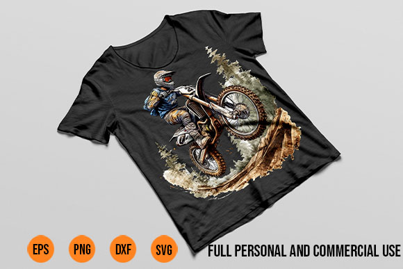 Motocross Clipart PNG 5 Extreme Dirtbike Motocross Sublimation t-shirt design