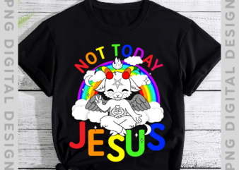 Not Today Jesus T-Shirt, Funny LGBT Shirt, Jesus Shirt, LGBT Shirt, Not Today Shirt PNG file PH
