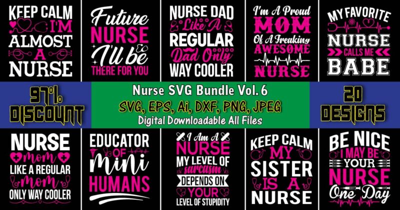 Nurse SVG Bundle Vol. 6, Nurse,Nurse t-shirt,Nurse design,Nurse SVG Bundle, Nurse Svg,sublimation, sublimation Nurse,Nurse sublimation, Nurse,t-shirt,tshirt,design tshirt design, t-shit design, vector, svg vector, nurse Clipart, nurse Cut File, Designs for