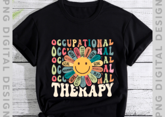 Occupational Therapy Reytro Vintage Shirt For Women Or Men,Funny Smiley Flower T-Shirt,Physical Therapist Gift,Graduation Gift,Birthday Gift PH