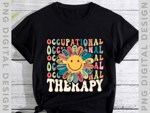 Occupational therapy reytro vintage shirt for women or men,funny smiley flower t-shirt,physical therapist gift,graduation gift,birthday gift ph