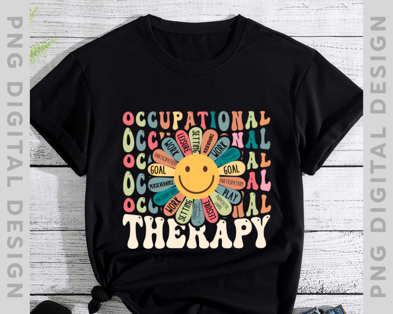 Cute Occupational Therapist Flowers T-Shirt