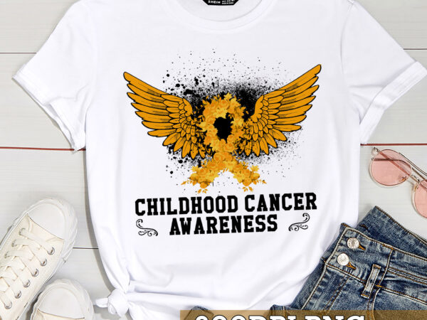 Png file – childhood cancer awareness design for shirt, cancer survivor gift, gold ribbon shirt, cancer fighter digital download hc