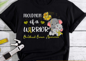 PNG File – Elephant Childhood Cancer Awareness PNG Design For Shirt, Cancer Warrior Shirt, Cancer Fighter, Gold Ribbon, Instant Download HC
