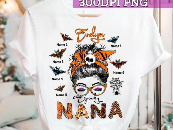 Png file – halloween grandma shirt design, spooky nana shirt, gift for grandma, halloween costume instant download hc