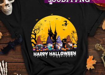 PNG File – Halloween Shirt Design, Halloween Gnomes Shirt, Fall Shirt, Spooky Season Shirt, Instant Download HC(1)
