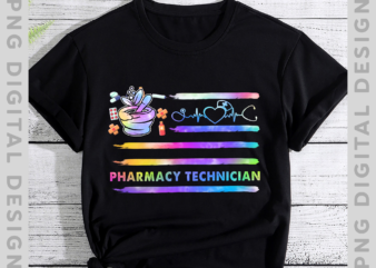 Pharmacy Tech Tie Dye T-shirt, Cute Pharmacy Technician Shirt for Woman, Women Pharmacy Tech Shirt, CPhT Shirt, Pharmacy Technician Gift PNG file PH