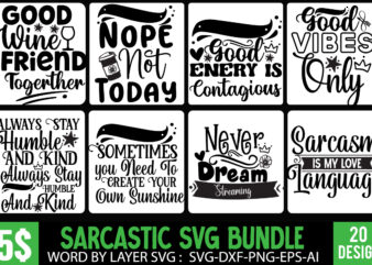 Sarcastic SVG Bundle | Funny SVG Cut Files | Shirt Bundle,Funny and Sarcastic Christmas SVG Bundle – 10 designs, Styte Humble Hard T-Shirt Design, Stay Humble Hard SVG Cut File,